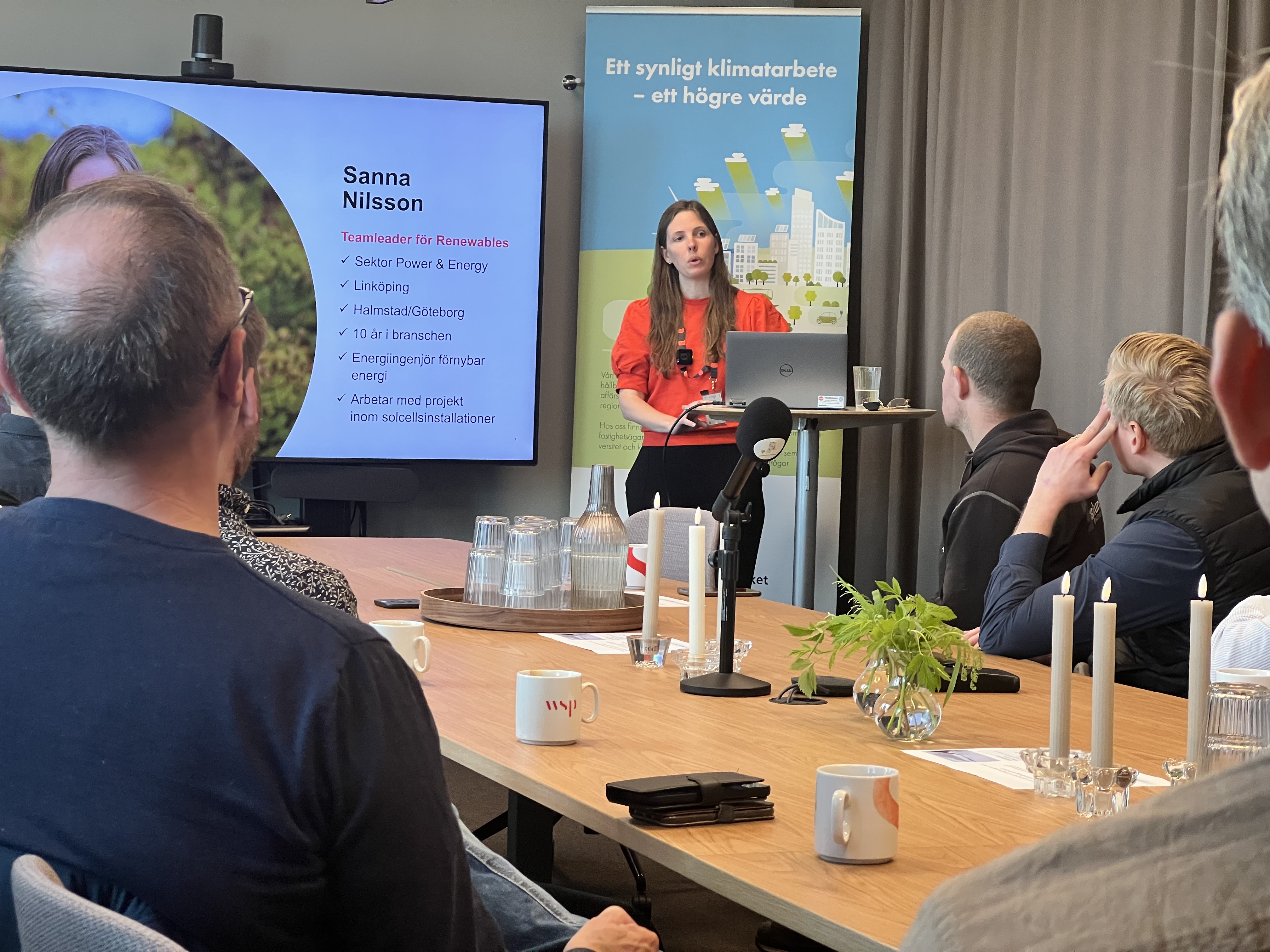 Sanna Nilsson, WSP, föreläser