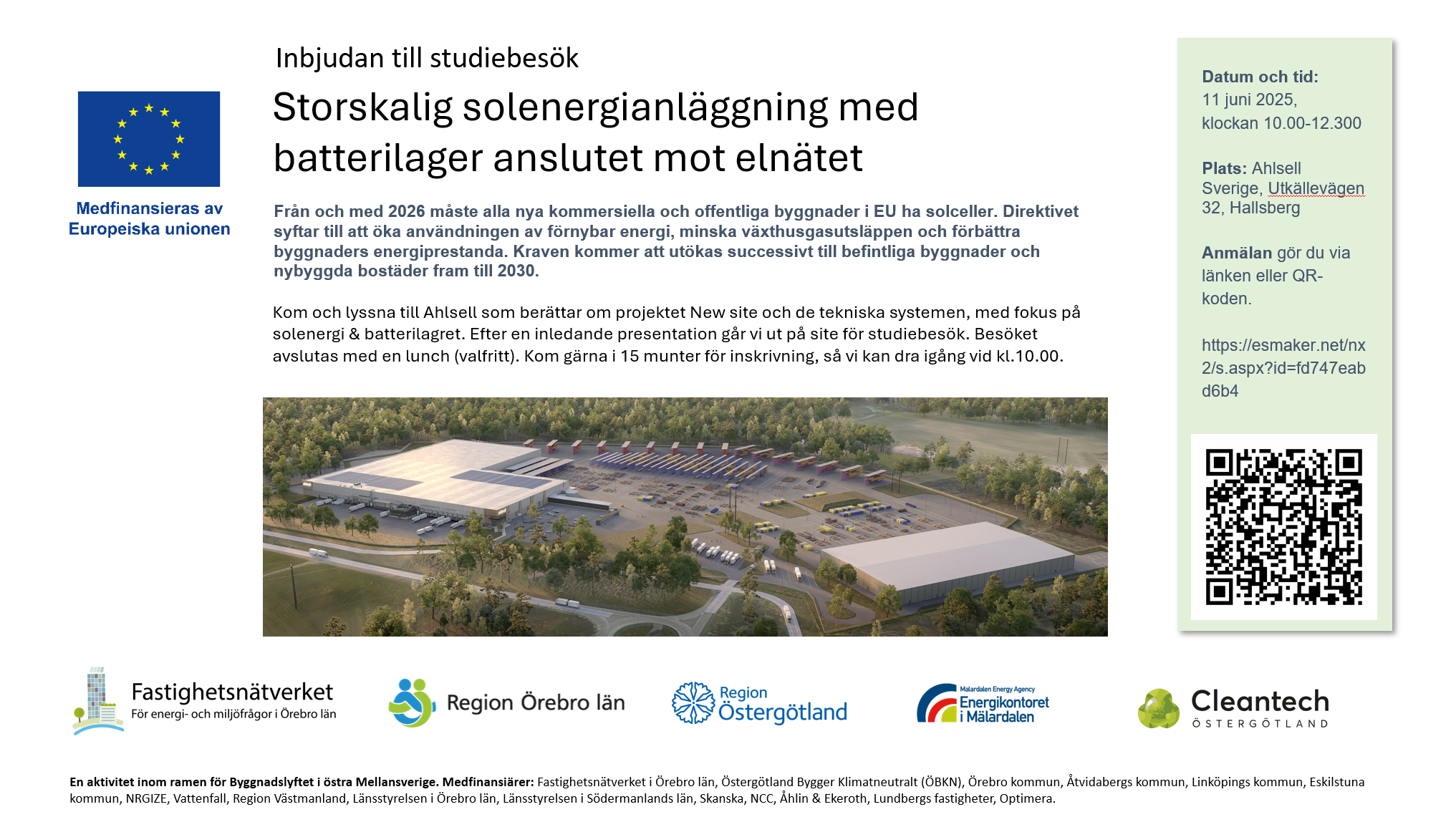 Bild på Ahlsells anläggning i Hallsberg