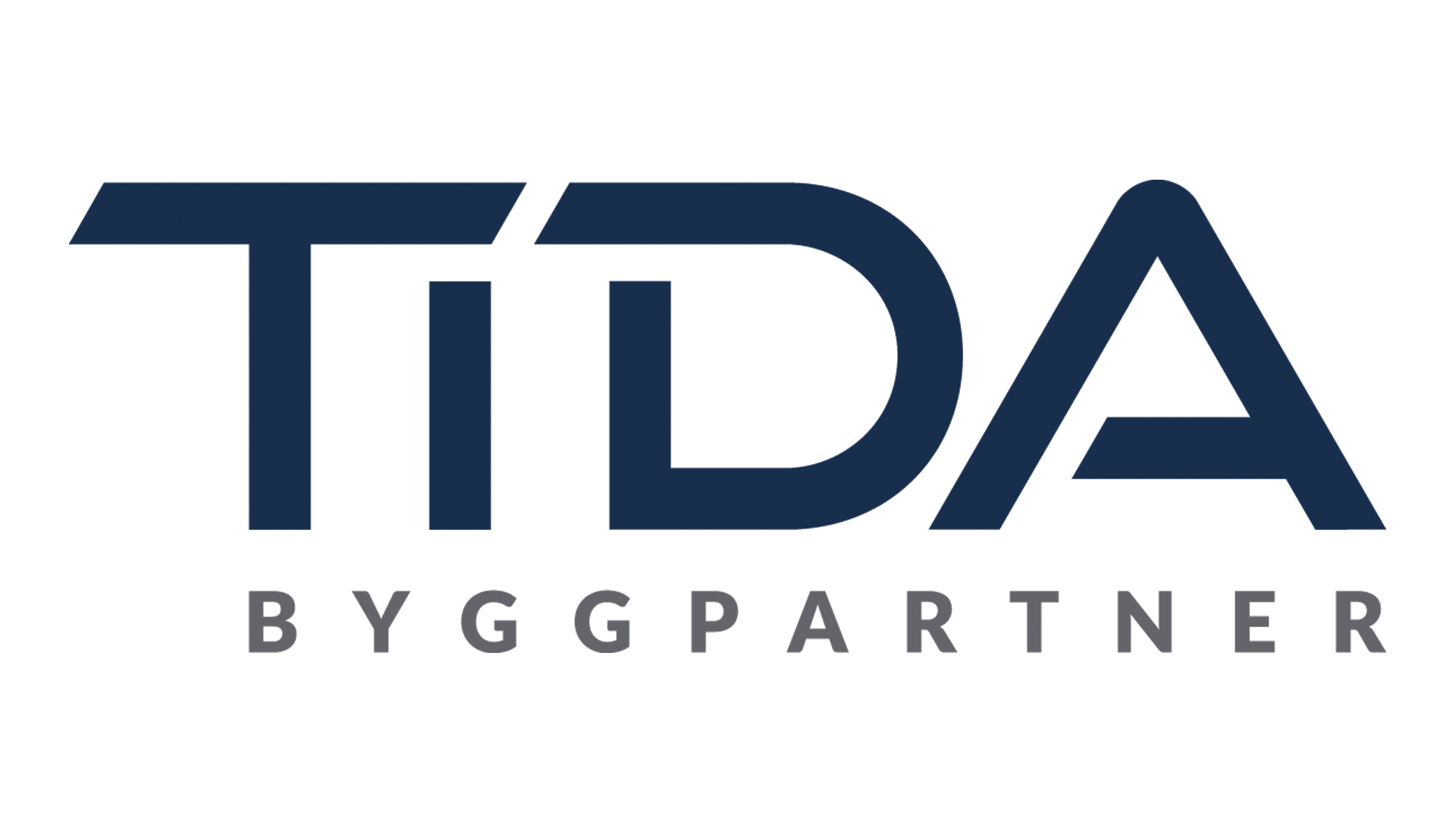 Logotyp med namnet tida i blått